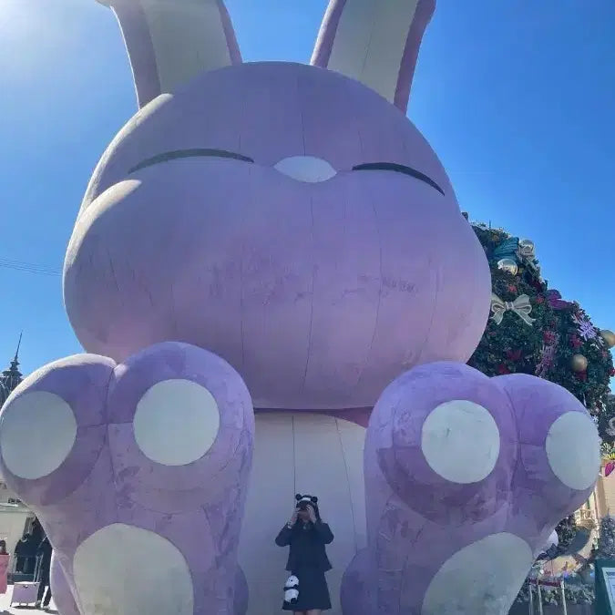 [BUNJANG] Everland Panda Plush Bag & Headband Bundle Set / 에버랜드 판다 인형 가방 & 머리띠 세트