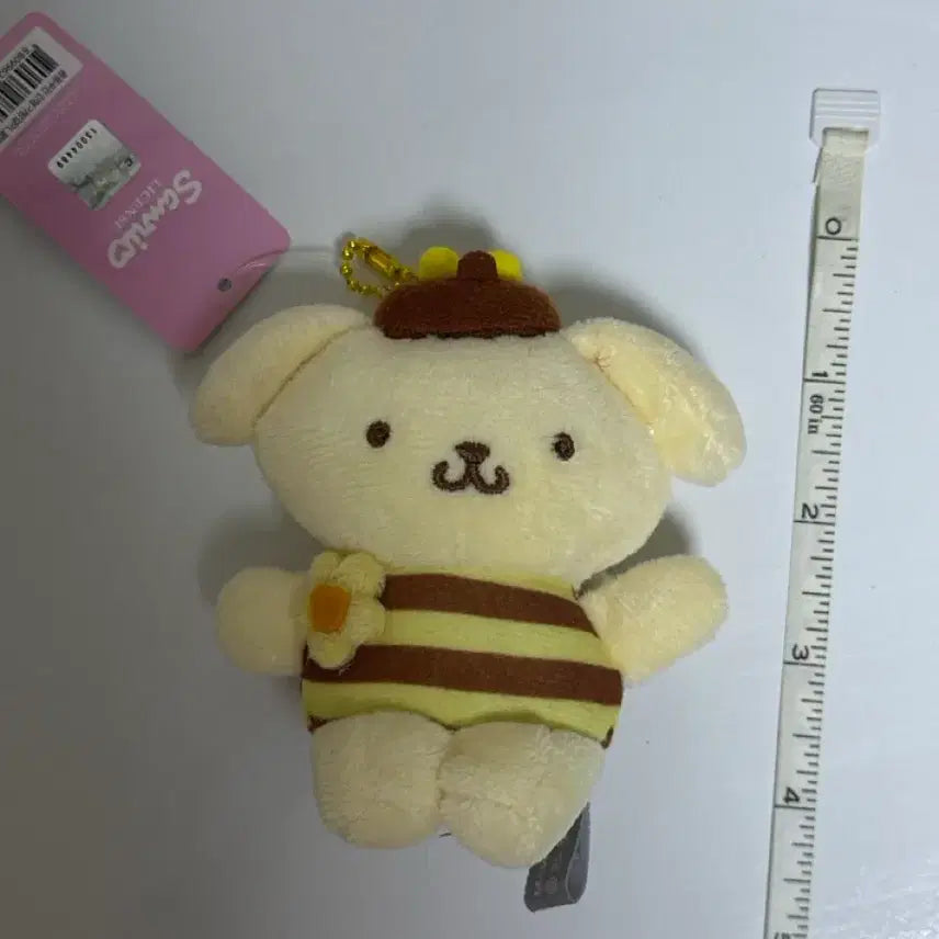 [BUNJANG] Sanrio Pompompurin Honeybee Bag Charm Plush / [산리오] 폼폼푸린 꿀벌 가방걸이 인형