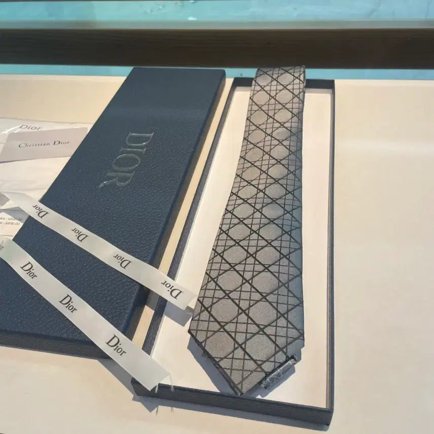 [BUNJANG] Dior Silk Cross Check Tie / 디올 넥타이