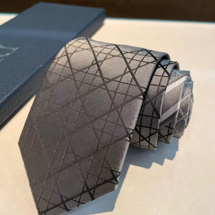 [BUNJANG] Dior Silk Cross Check Tie / 디올 넥타이