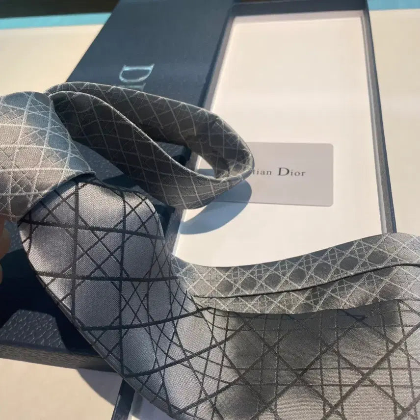 [BUNJANG] Dior Silk Cross Check Tie / 디올 넥타이