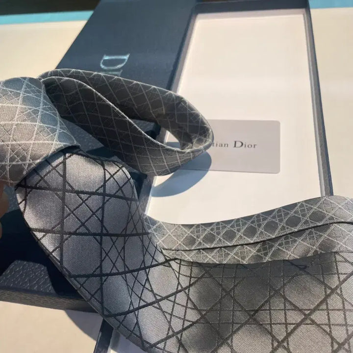 [BUNJANG] Dior Silk Cross Check Tie / 디올 넥타이