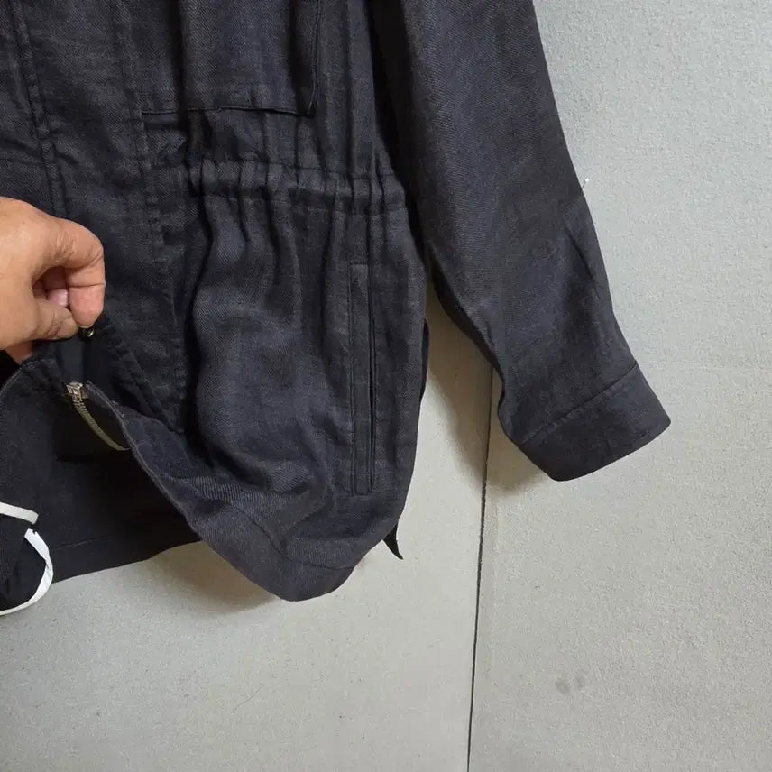 [SOLD OUT] 시슬리 먹색 린넨 점퍼 42  n2640