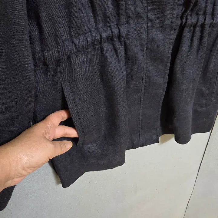 [SOLD OUT] 시슬리 먹색 린넨 점퍼 42  n2640