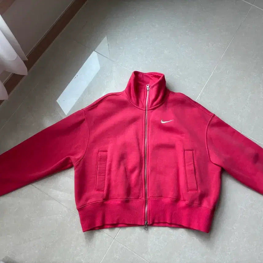 [BUNJANG] Nike Pink Zip-Up Jacket / 나이키 핑크색 집업 자켓