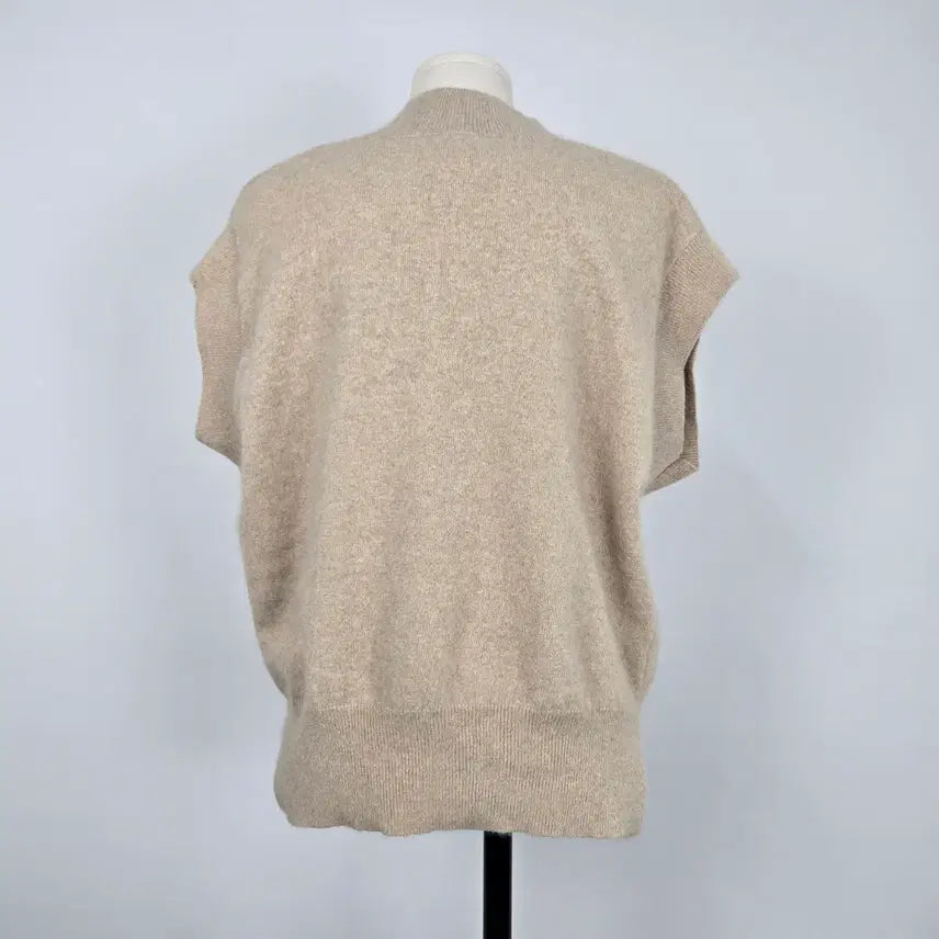[BUNJANG] The Toadwool Raccoon Blending V-Neck Knit Vest Beige / 0093.더 토드울 라쿤블랜딩 브이넥 니트 베스트 베이지