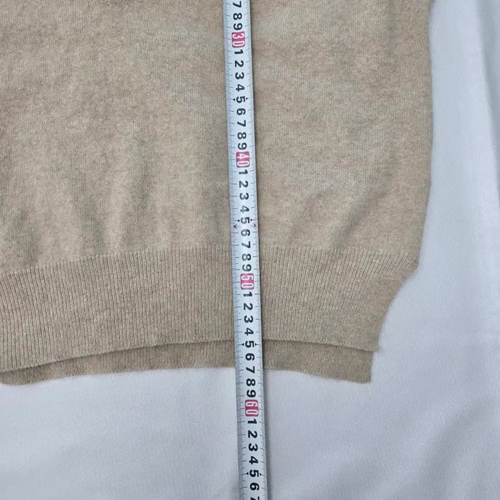 [BUNJANG] The Toadwool Raccoon Blending V-Neck Knit Vest Beige / 0093.더 토드울 라쿤블랜딩 브이넥 니트 베스트 베이지