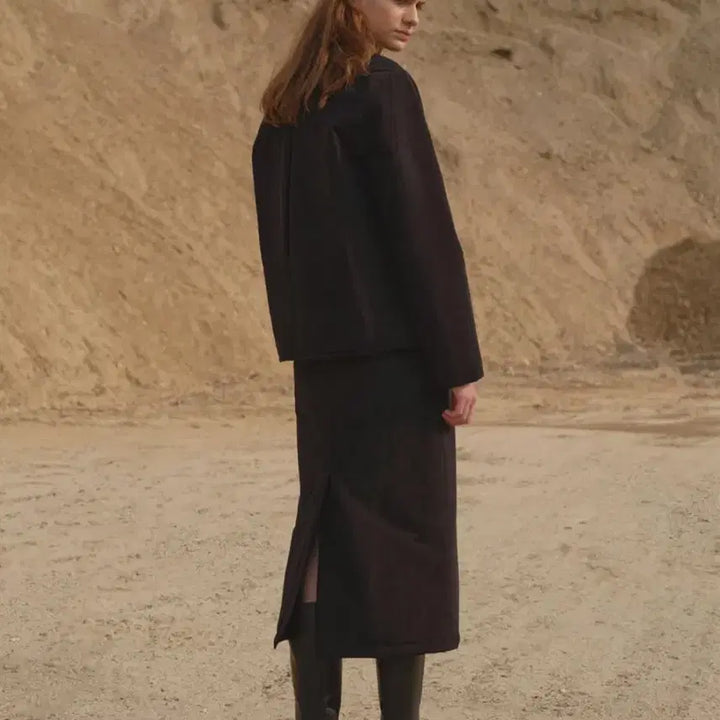 [BUNJANG] Moia Padded Skirt (Black) / 모이아 패디드 스커트 (Black)