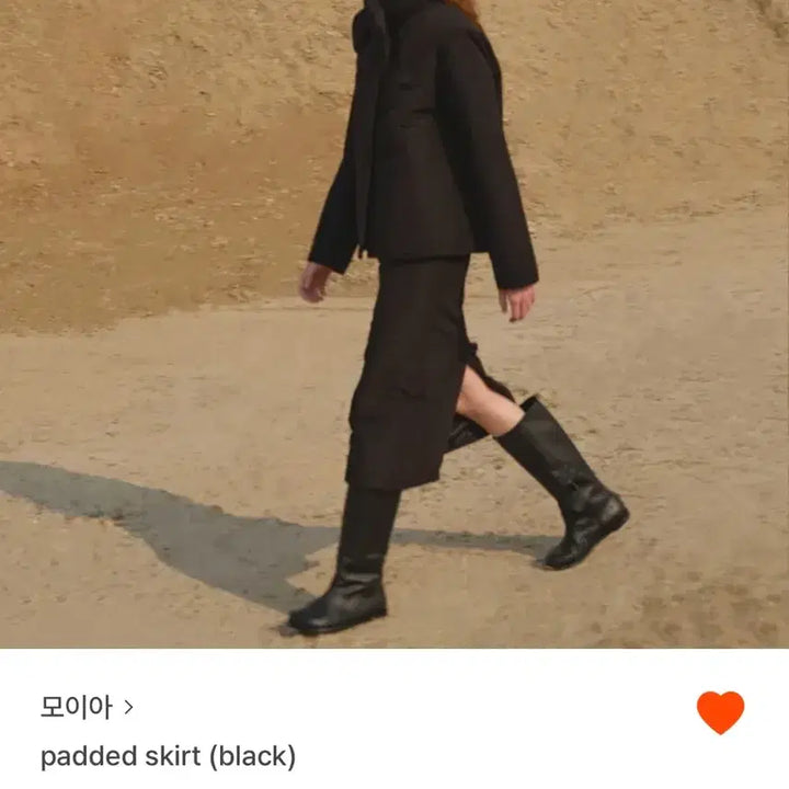 [BUNJANG] Moia Padded Skirt (Black) / 모이아 패디드 스커트 (Black)