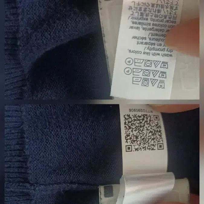 [BUNJANG] Tommy Hilfiger Essential Cotton Crew Neck Knit (Navy) / [XL/105-110] 타미 힐피거 에센셜 코튼 크루넥 니트 (네이비)