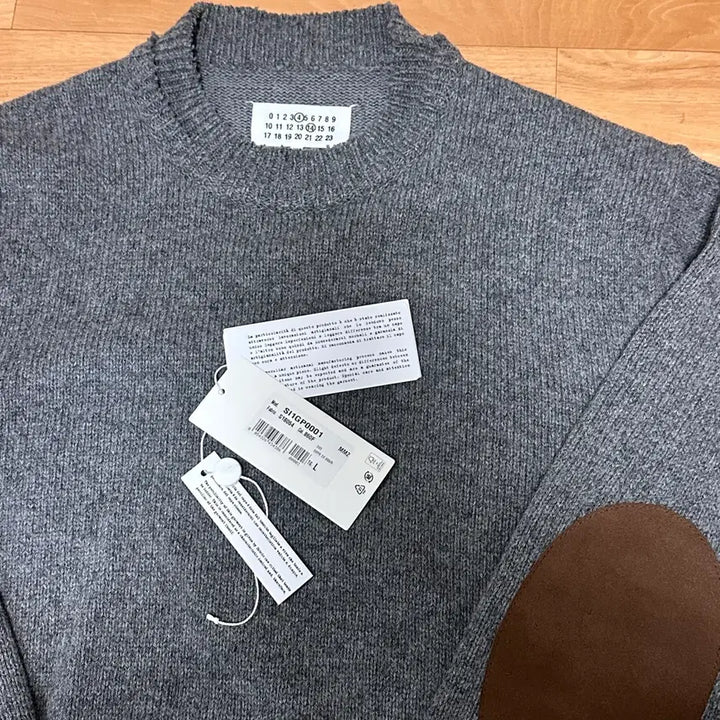 [BUNJANG] Maison Margiela Back Stitch Knit Sweater Gray L / 마르지엘라 백 스트치 니트 미드움 그레이 L