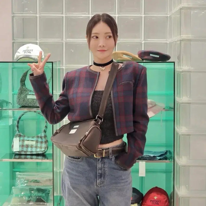 [BUNJANG] Instantfunk Vintage Eco Leather Shoulder Bag / 인스턴트펑크 빈티지 에코 레더 숄더백