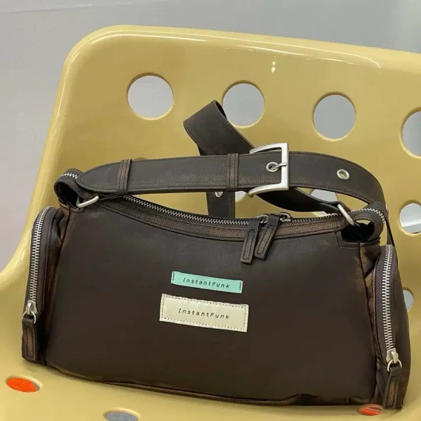 [BUNJANG] Instantfunk Vintage Eco Leather Shoulder Bag / 인스턴트펑크 빈티지 에코 레더 숄더백