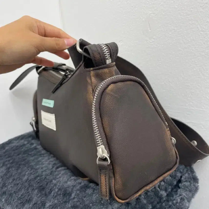[BUNJANG] Instantfunk Vintage Eco Leather Shoulder Bag / 인스턴트펑크 빈티지 에코 레더 숄더백
