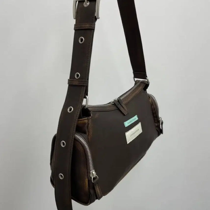 [BUNJANG] Instantfunk Vintage Eco Leather Shoulder Bag / 인스턴트펑크 빈티지 에코 레더 숄더백