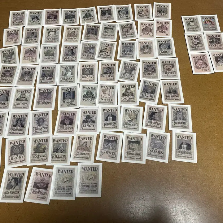 [BUNJANG] Pokemon Pixel & Lovely & One Piece Stickers Bundle / 포켓몬 띠부씰 픽셀 로블리 할로윈 원피스씰 오염씰