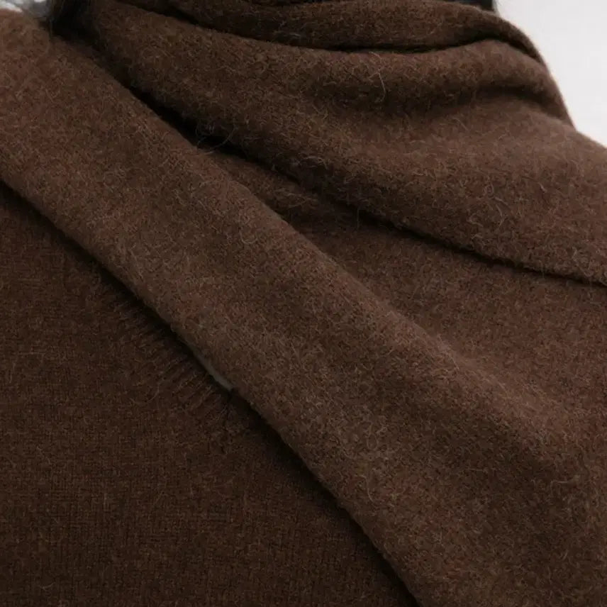 [BUNJANG] LE17SEPTEMBRE Alpaca Muffler Brown / [1회실착] 르917 LE17SEPTEMBRE 알파카 머플러 브라운