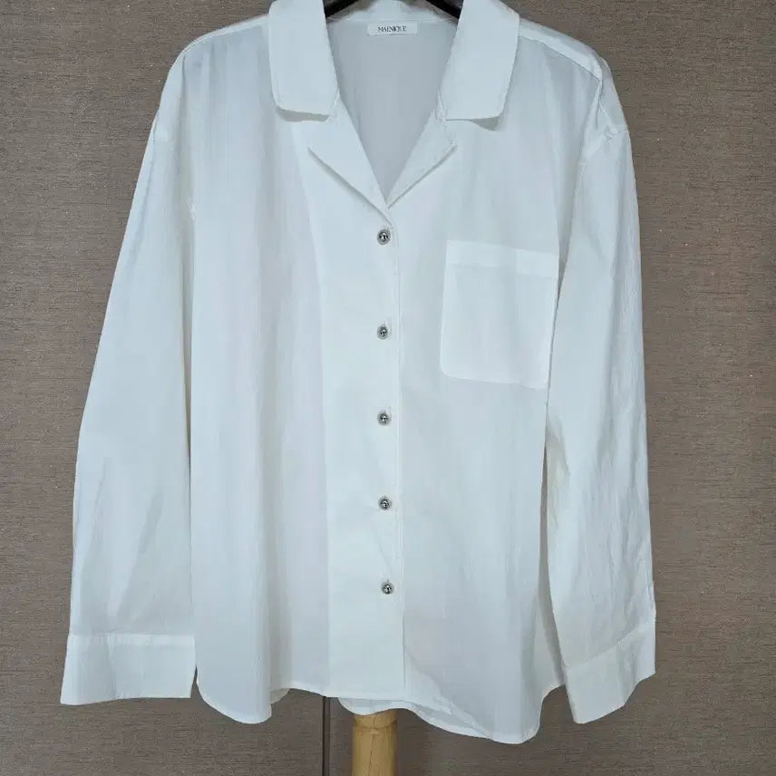 [BUNJANG] Mainique White Oversized Shirt / Mainique 화이트오버핏 셔츠 새제품