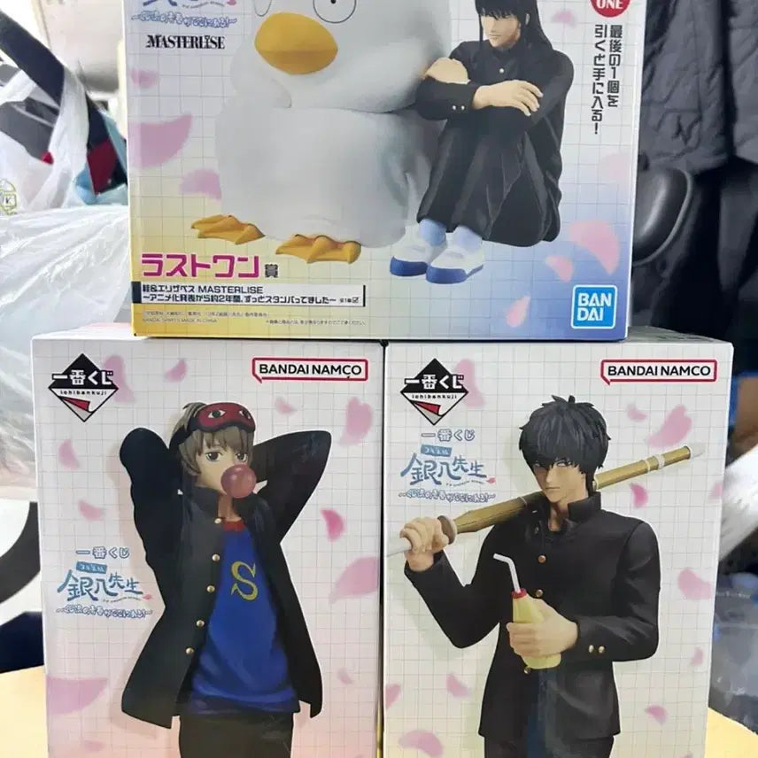 [BUNJANG] Bandai Gintama Hijikata/Sogo/Elizabeth Figure Bundle / [미개봉]은혼 삼젯 제일복권 피규어 3종 일괄 (히지카타/소고/엘리자베스