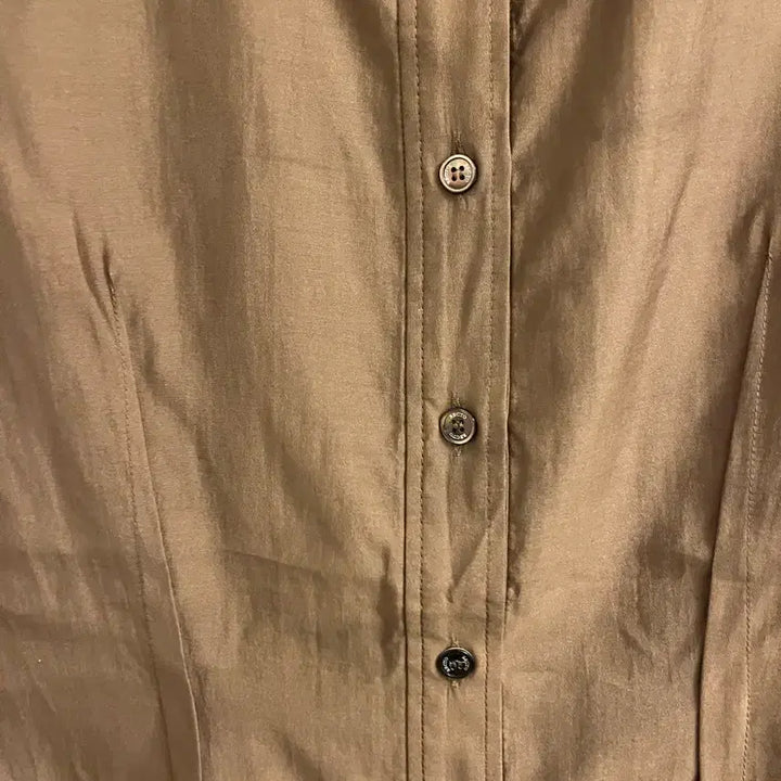 [BUNJANG] Recto Suzy Split Cuffs Shirt (Cocoa) / 렉토 수지 셔츠 Recto SPLIT CUFFS SHIRT (COCOA)