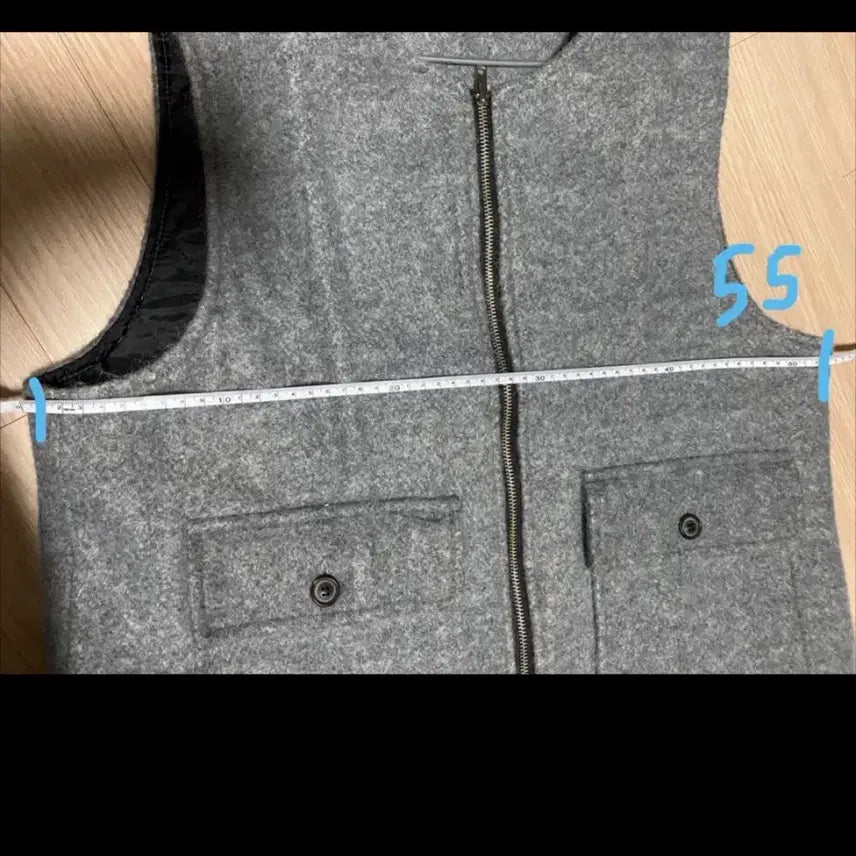 [BUNJANG] Designer Quilted Vest / 거의 새상품 따뜻한 모 퀼팅 디자이너 베스트 조끼 (556677 사이즈)