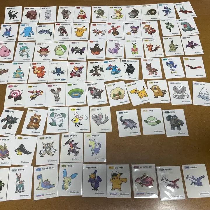[BUNJANG] Pokemon Tteokbokki Sticker 3rd & 4th & 9th Generation / 포켓몬 띠부씰 시즌3, 4,9세대