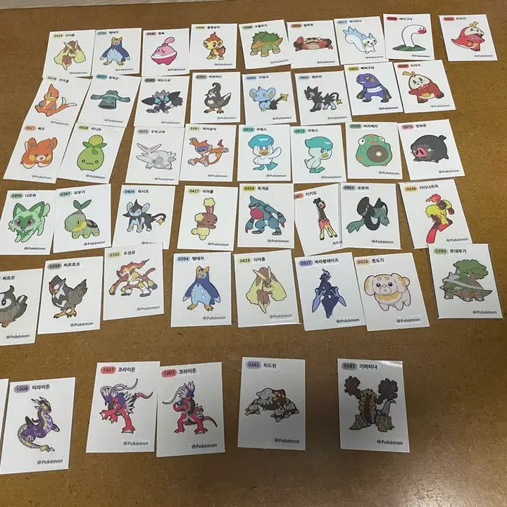 [BUNJANG] Pokemon Tteokbokki Sticker 3rd & 4th & 9th Generation / 포켓몬 띠부씰 시즌3, 4,9세대