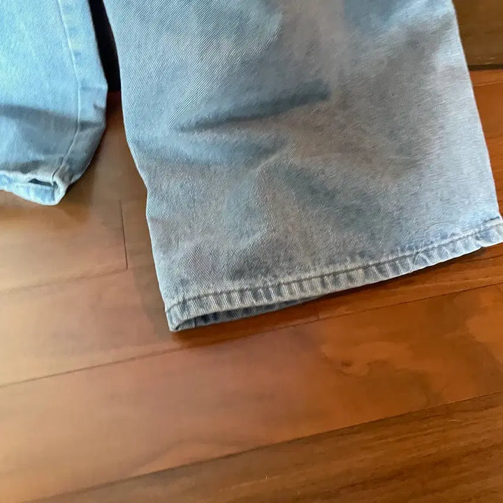 [BUNJANG] Joyjoy Dolla Cargo Two-Tuck Jeans / 지그재그 인기상품 조이조이 돌라 카고 투핀턱 청바지 코튼 뒷밴딩 포켓 와