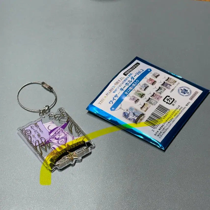 [SOLD OUT] 죠죠의 기묘한 모험 죠죠월드 죠셉 키링 죠셉 와이어 키링