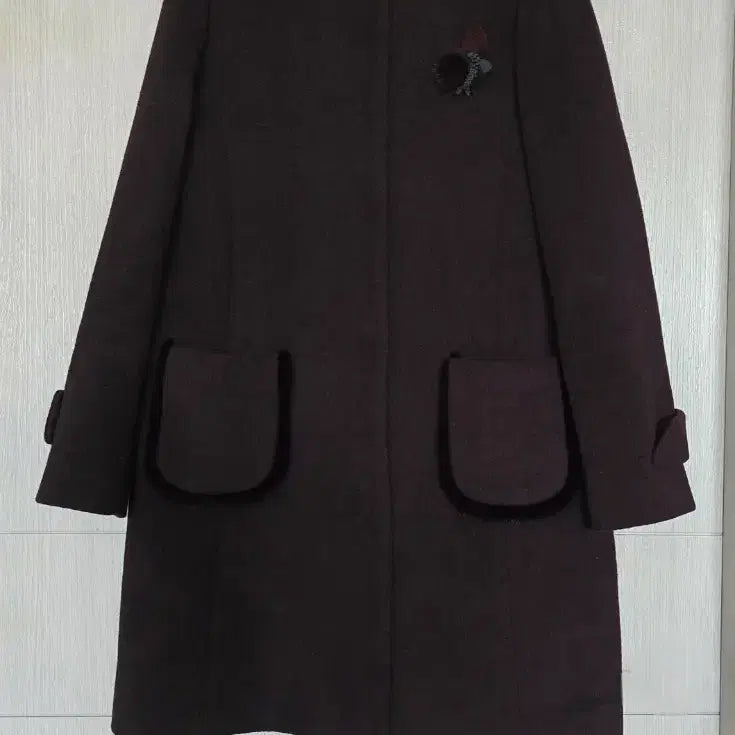 [BUNJANG] Andies Klein Winter Coat (Size 77) / 사이즈 77) 거의새옷/앤디스클라인 겨울 코트(브로찌와 호주머니라인 밍크