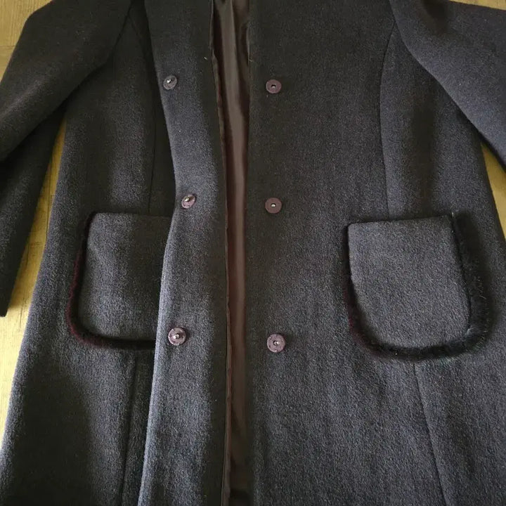 [BUNJANG] Andies Klein Winter Coat (Size 77) / 사이즈 77) 거의새옷/앤디스클라인 겨울 코트(브로찌와 호주머니라인 밍크