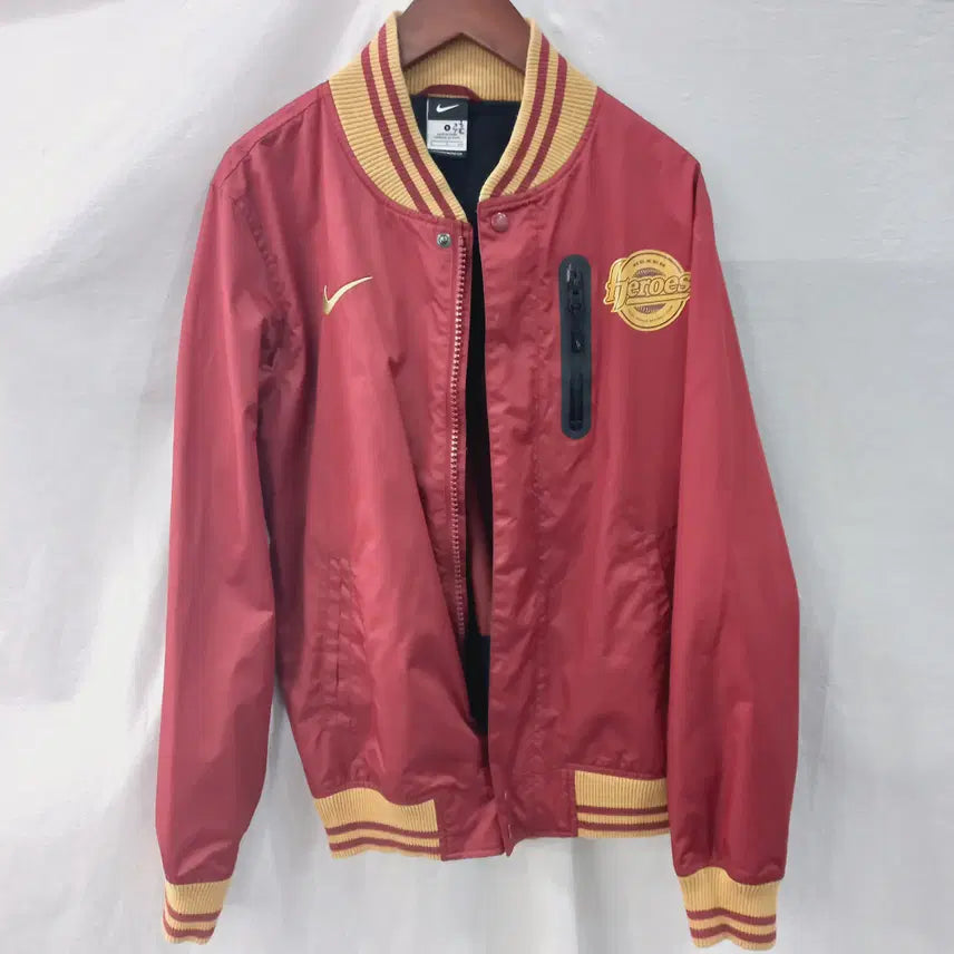 [BUNJANG] Nike Nexen Kiwoom Heroes Burgundy Jacket / 나이키 넥센 키움 히어로즈 버건디 춘추점퍼