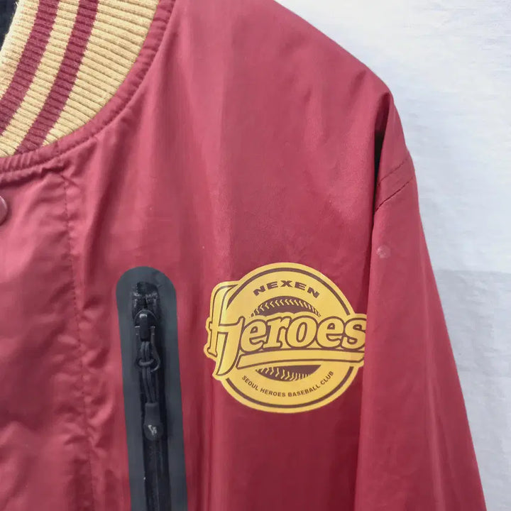 [BUNJANG] Nike Nexen Kiwoom Heroes Burgundy Jacket / 나이키 넥센 키움 히어로즈 버건디 춘추점퍼