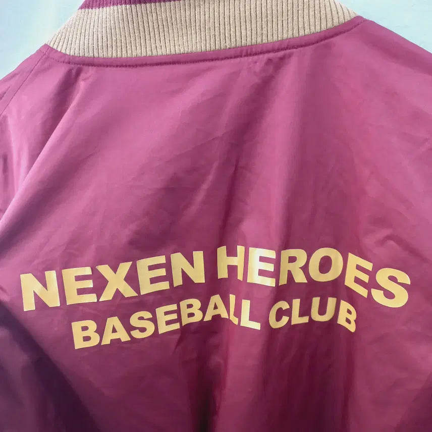 [BUNJANG] Nike Nexen Kiwoom Heroes Burgundy Jacket / 나이키 넥센 키움 히어로즈 버건디 춘추점퍼
