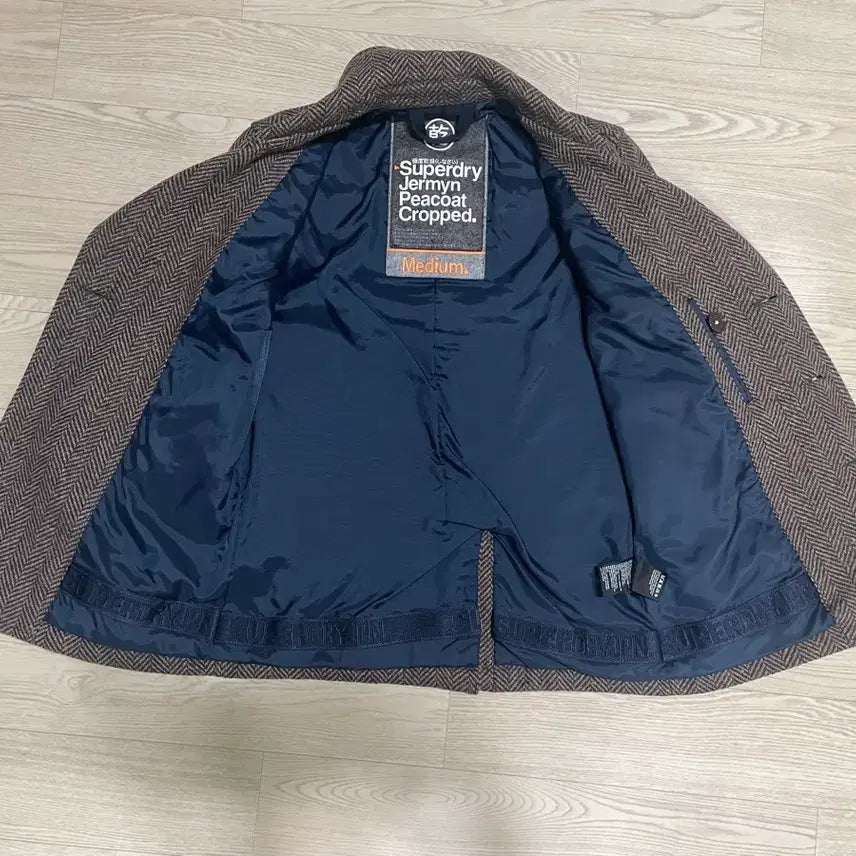 [BUNJANG] Superdry Double Pea Coat (Half) M / M 슈퍼드라이 더블 피코트(하프)