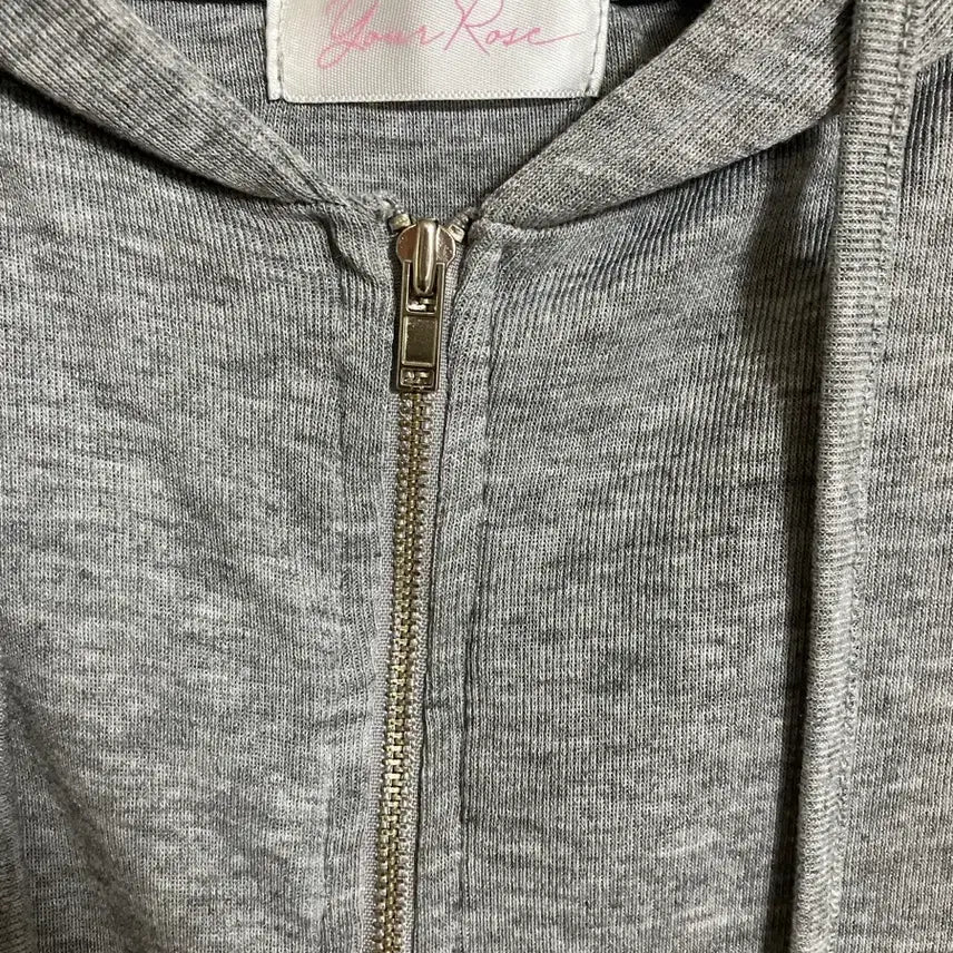 [BUNJANG] Your Roses Hoodie Gray/White / 유어로즈 자체제작 후드집업 그레이/화이트