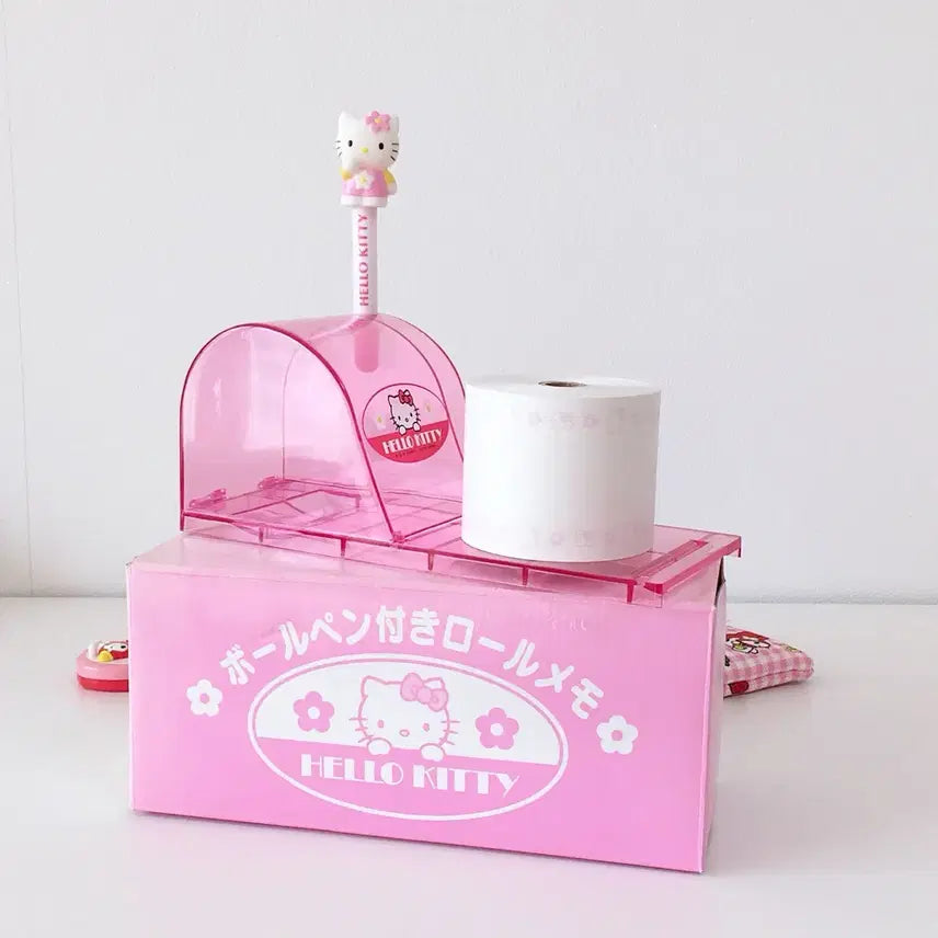 [BUNJANG] Hello Kitty Memo Pad & Pen Set / 헬로키티 롤 메모지 + 볼펜 세트