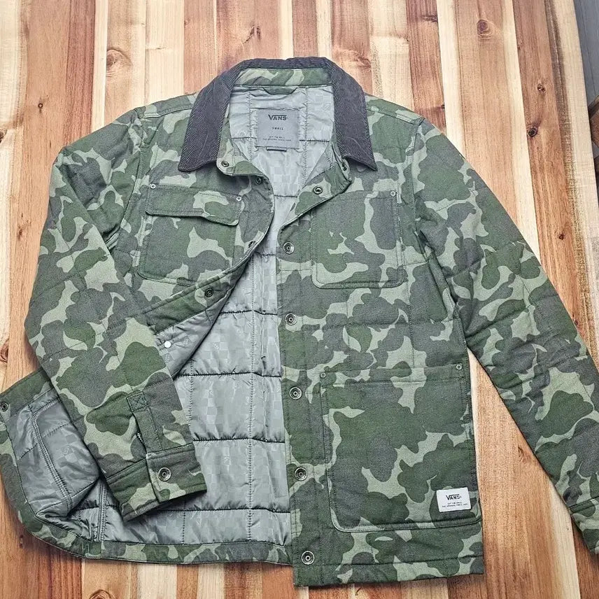 [BUNJANG] Vans Quilted Camo Jacket / 반스 퀼팅누빔 자켓