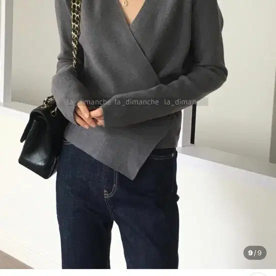 [BUNJANG] Mico Verrlab Fall V-Neck Knit Sweater / 미코 베르랩 니트 fw 브이넥 가을 니트 mico (4color)