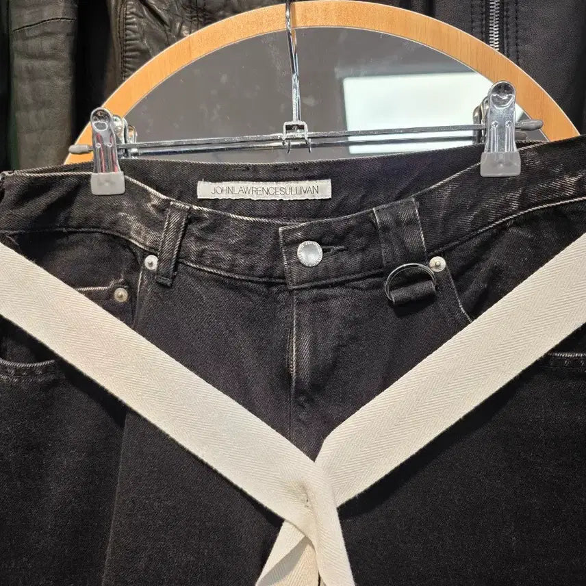 [SOLD OUT] [희귀] 존로렌스설리번 테이핑 와이드 데님 팬츠 (블랙)