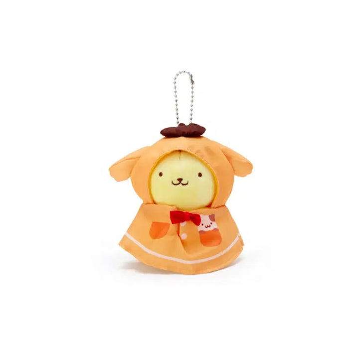 [BUNJANG] Sanrio Pompompurin Raincoat Plush Doll / 고전인형 폼폼푸린 테루테루 보즈 우비 마스코트 인형
