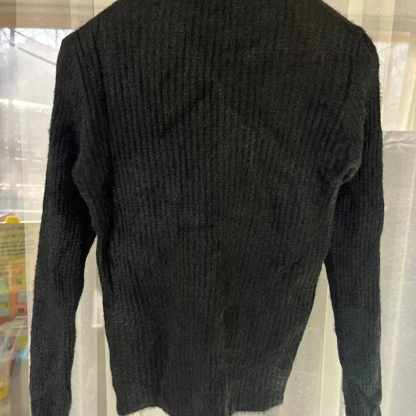[BUNJANG] Recove Wing Yarn Shirred Mock Neck Knit Top / 레코브 날개사 셔링 반목폴라 free