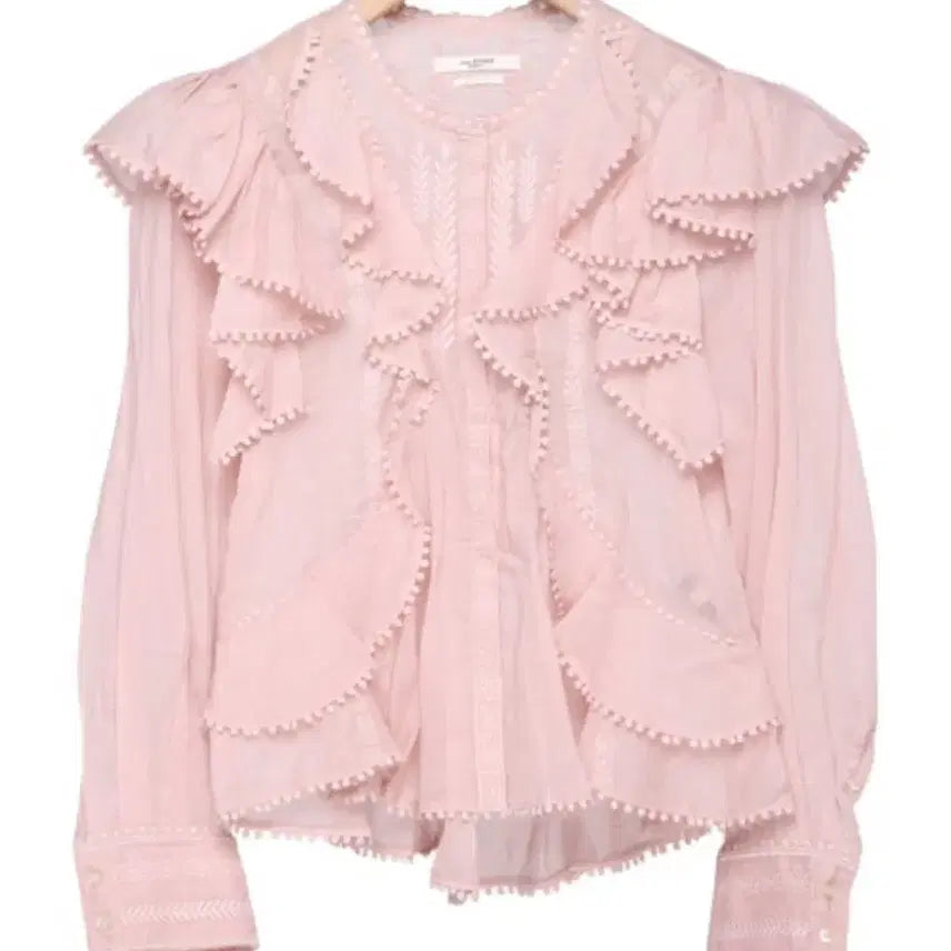 [BUNJANG] Isabel Marant Alea Blouse Pink 38 / 이자벨마랑 알레아 블라우스 핑크 38