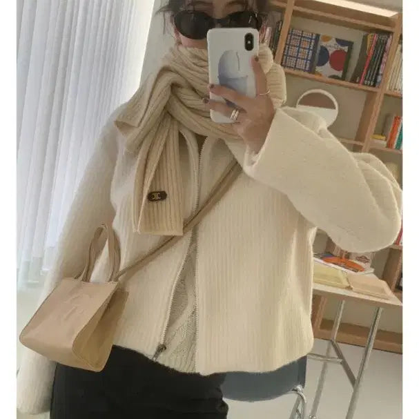 [BUNJANG] Milk Mohair Jacket - Ivory / 유리에 밀크 모헤어 자켓 / 아이보리