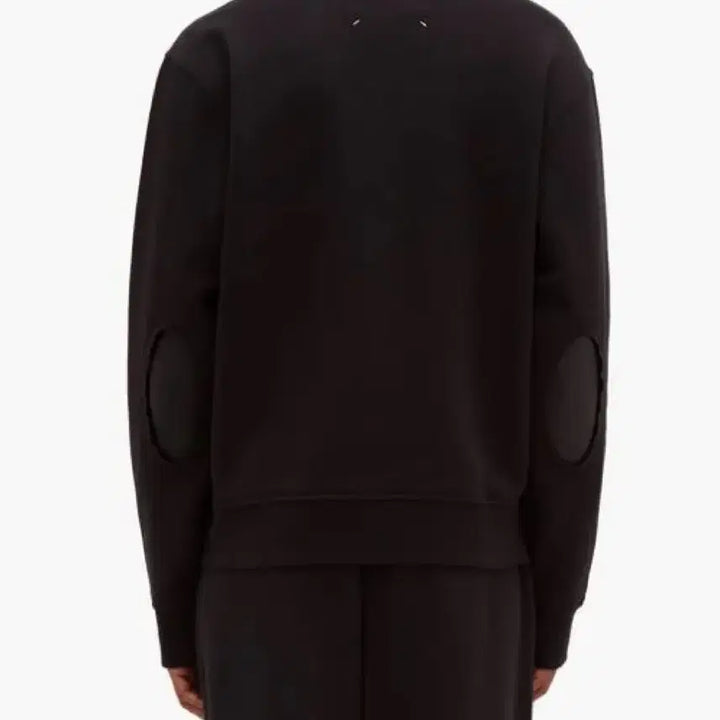 [BUNJANG] Maison Margiela Elbow Patch Cardigan / [50] 메종 마르지엘라 엘보우 엘보 패치 레더 가죽 맨투맨 스웻셔츠