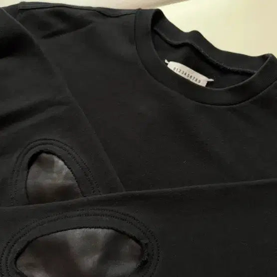 [BUNJANG] Maison Margiela Elbow Patch Cardigan / [50] 메종 마르지엘라 엘보우 엘보 패치 레더 가죽 맨투맨 스웻셔츠