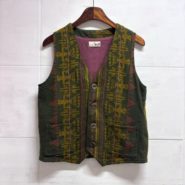 [BUNJANG] TITICACA Ethnic Vest / TITICACA 티티카카 히피 에스닉 베스트