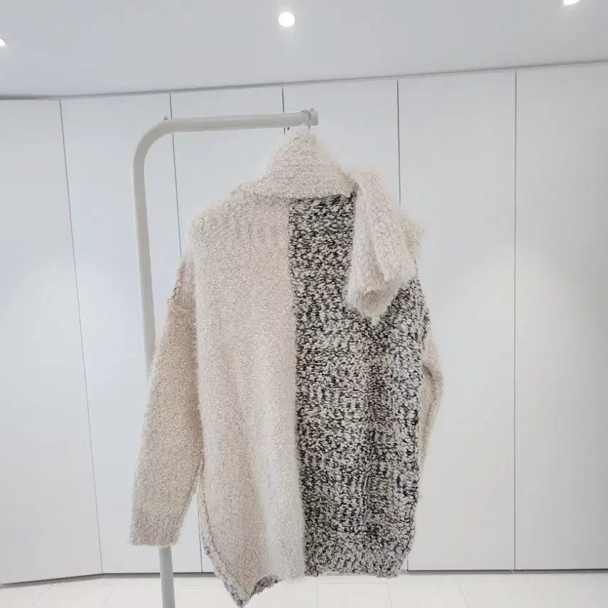 [BUNJANG] Knit Sweater Muffler Set / 니트 스웨터 머플러세트