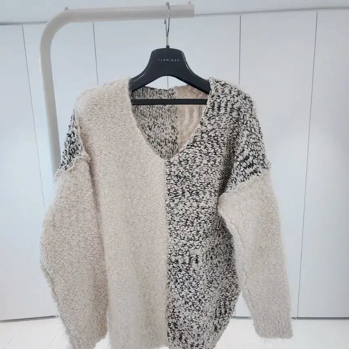 [BUNJANG] Knit Sweater Muffler Set / 니트 스웨터 머플러세트