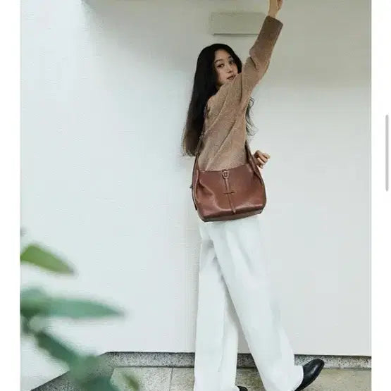 [BUNJANG] Loeuvre Marianne Small Shoulder Bag - Hazel Brown / 루에브르 marianne 숄더백 스몰 헤이즐 브라운